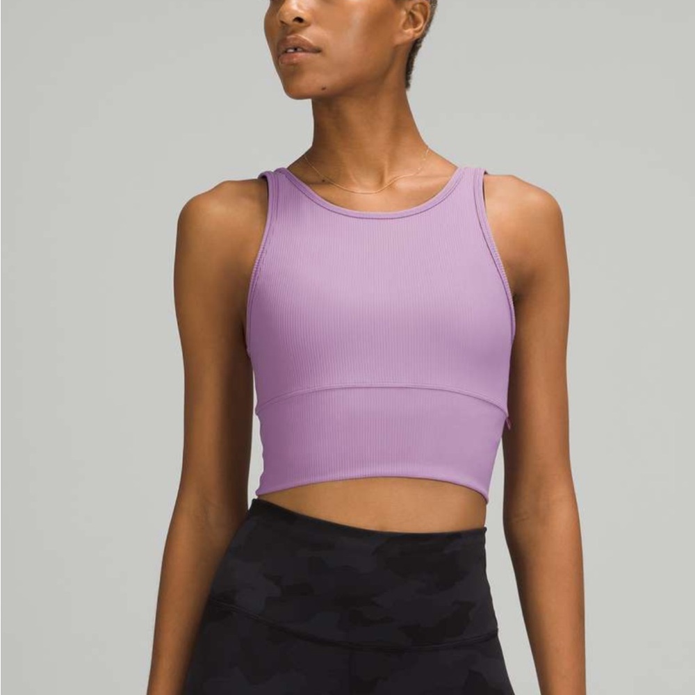 Lululemon Power Pivot Tank Top *Ribbed in Wisteria Purple
